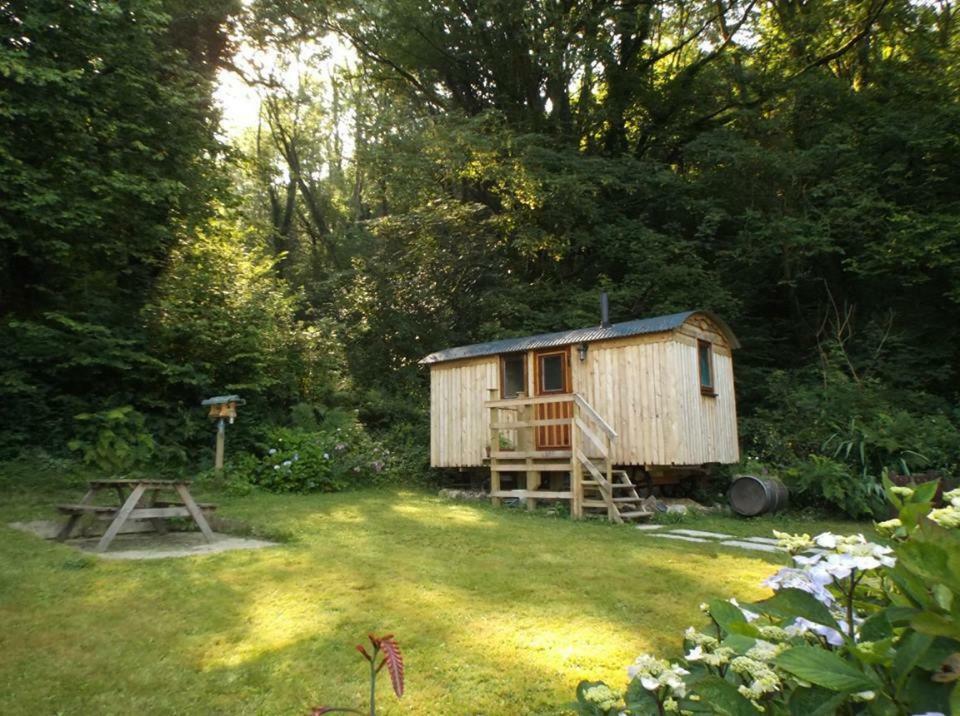 'Morris' The Shepherd'S Hut And Woodland Hot Tub Experience Καρμάρθεν Εξωτερικό φωτογραφία